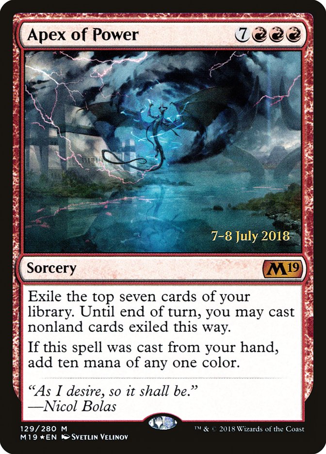 Apex of Power [Core Set 2019 Prerelease Promos] | Good Games Modbury