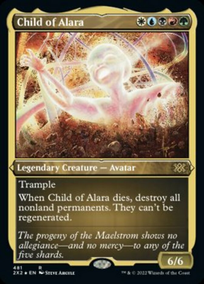 Child of Alara (Foil Etched) [Double Masters 2022] | Good Games Modbury