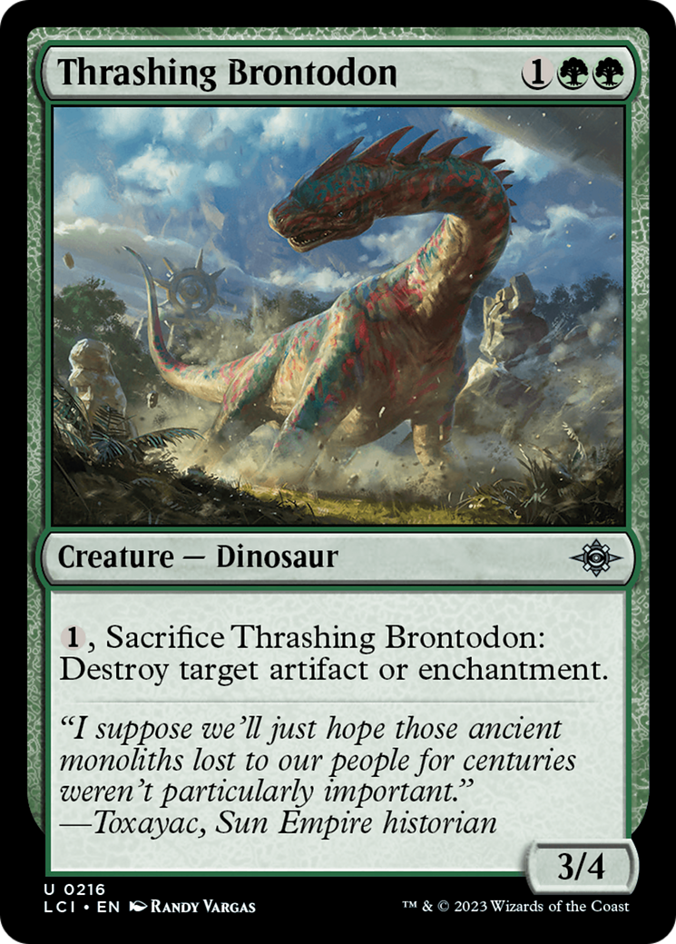 Thrashing Brontodon [The Lost Caverns of Ixalan] | Good Games Modbury