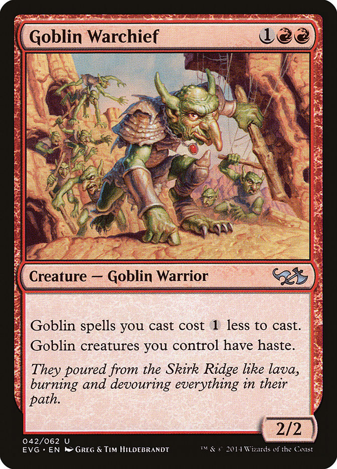 Goblin Warchief (Elves vs. Goblins) [Duel Decks Anthology] | Good Games Modbury