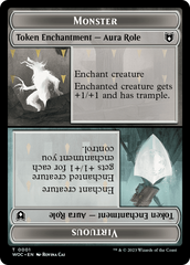 Copy // Monster Role / Virtuous Role Double-Sided Token [Wilds of Eldraine Commander Tokens] | Good Games Modbury
