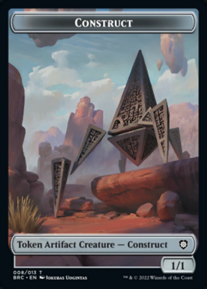 Construct (008) // Phyrexian Myr Double-Sided Token [The Brothers' War Commander Tokens] | Good Games Modbury