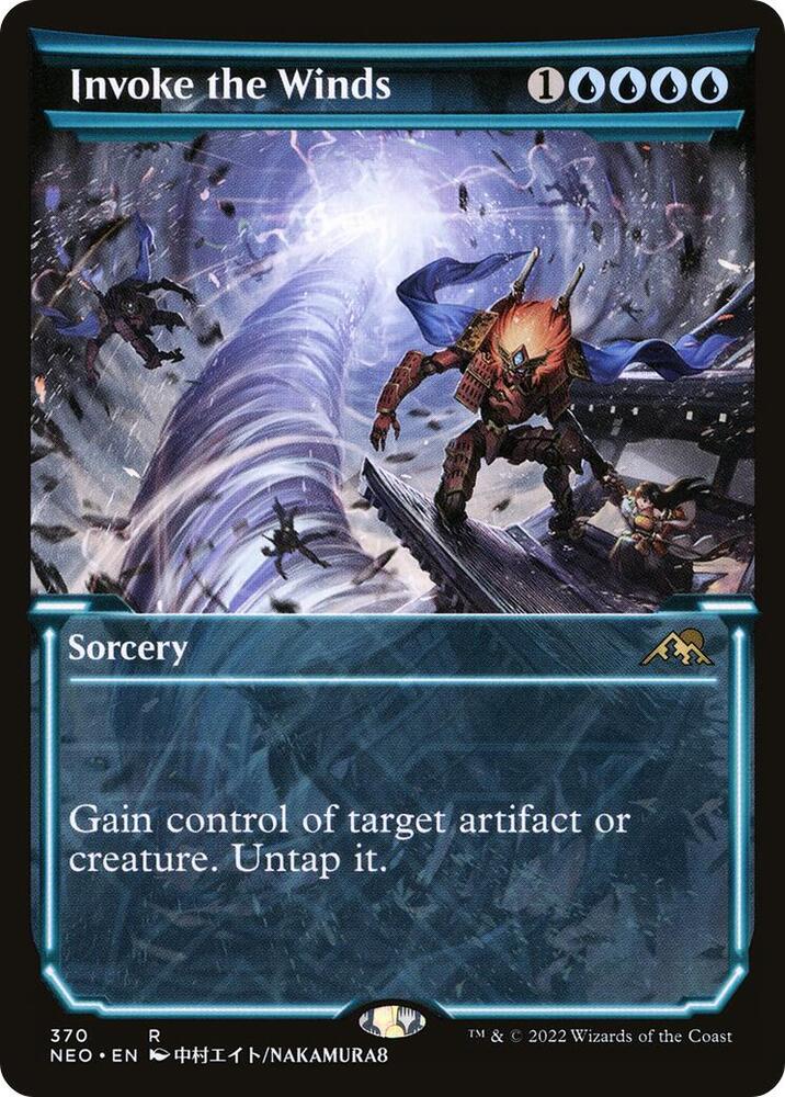 Invoke the Winds 370/302 (Kamigawa: Neon Dynasty)  - Showcase Foil | Good Games Modbury