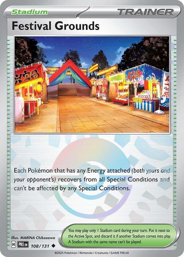 Festival Grounds (108/131) (Poke Ball Pattern) [Scarlet & Violet: Prismatic Evolutions] | Good Games Modbury
