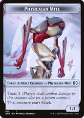 Phyrexian Mite (011) // The Hollow Sentinel Double-Sided Token [Phyrexia: All Will Be One Tokens] | Good Games Modbury