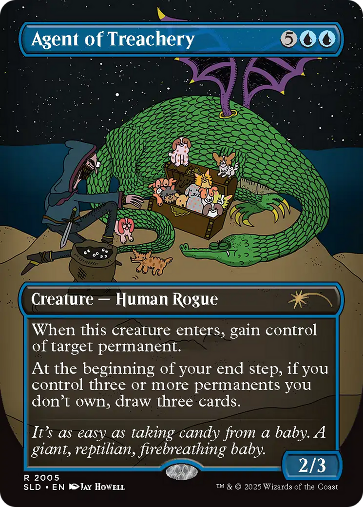 Agent of Treachery (Rainbow Foil) [Secret Lair Drop Series] | Good Games Modbury