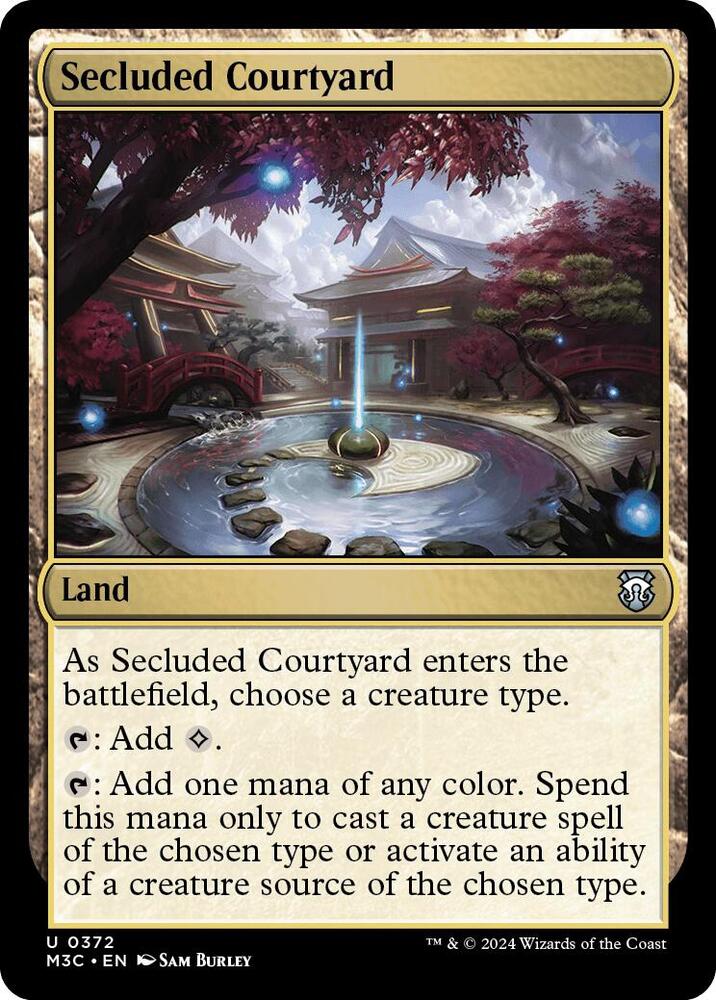 Secluded Courtyard 372/411 (Commander: Modern Horizons 3)  - Ripple Foil | Good Games Modbury