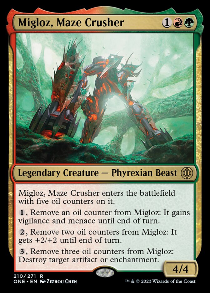 Migloz, Maze Crusher [Phyrexia: All Will Be One] | Good Games Modbury