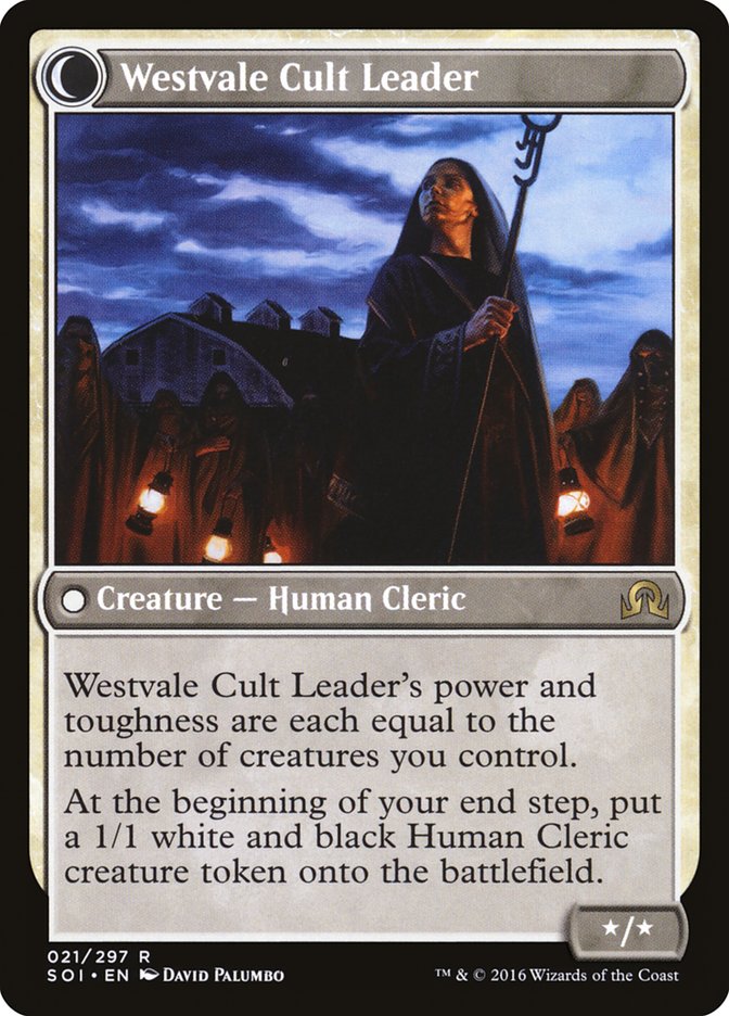 Hanweir Militia Captain // Westvale Cult Leader [Shadows over Innistrad] | Good Games Modbury