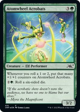 Atomwheel Acrobats Galaxy Foil 416/244 (Unfinity)  - Foil | Good Games Modbury