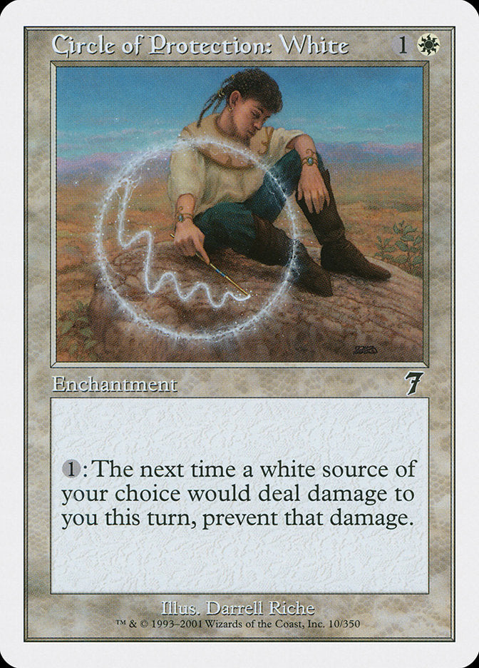 Circle of Protection: White [Seventh Edition] | Good Games Modbury