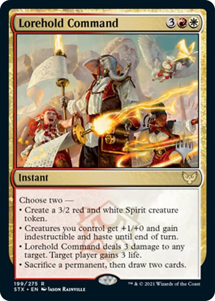 Lorehold Command 199 (Promo Pack: Strixhaven)  - Foil | Good Games Modbury