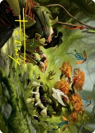 Commune with Spirits Art Card Gold Stamped Signature 40 (Art Series: Kamigawa: Neon Dynasty)  | Good Games Modbury