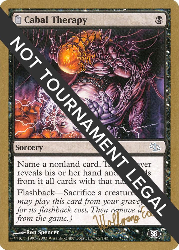 Cabal Therapy 2003 Wolfgang Eder JUD SB we62sb/142 (World Championship Decks)  | Good Games Modbury