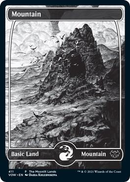 Mountain Moonlit Land 411 (WPN & Gateway Promos)  - Etched Foil | Good Games Modbury