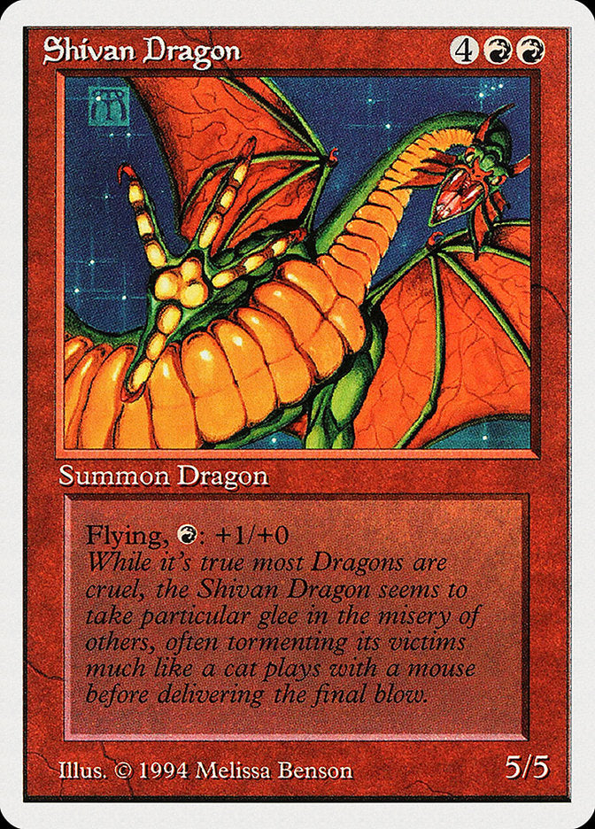 Shivan Dragon [Summer Magic / Edgar] | Good Games Modbury