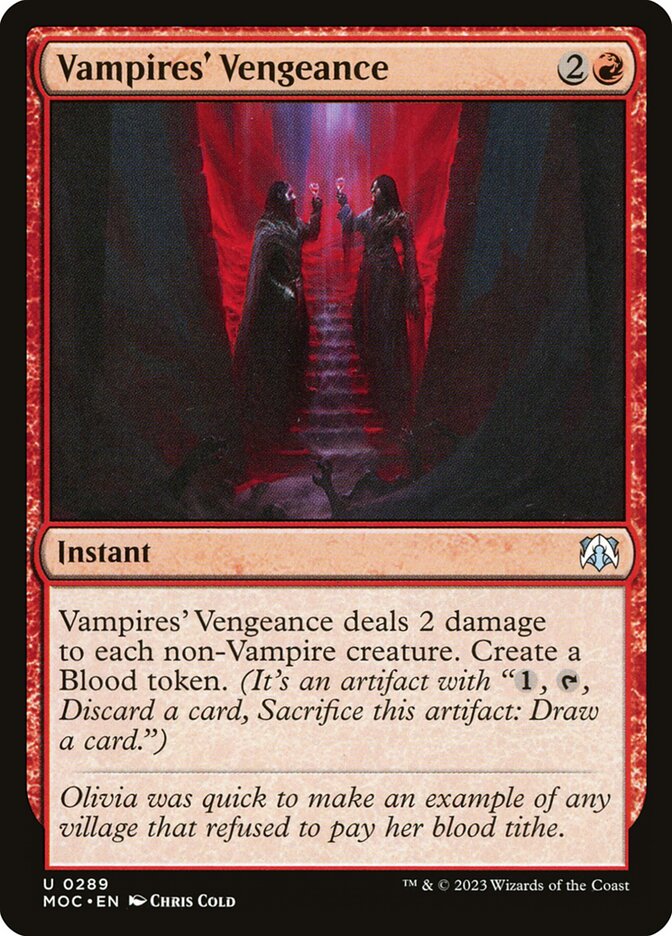 Vampires' Vengeance 289/444 (Commander: March of the Machine)  | Good Games Modbury