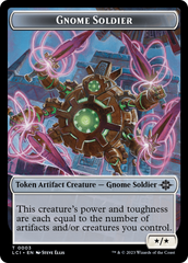 Gnome // Gnome Soldier Double-Sided Token [The Lost Caverns of Ixalan Tokens] | Good Games Modbury