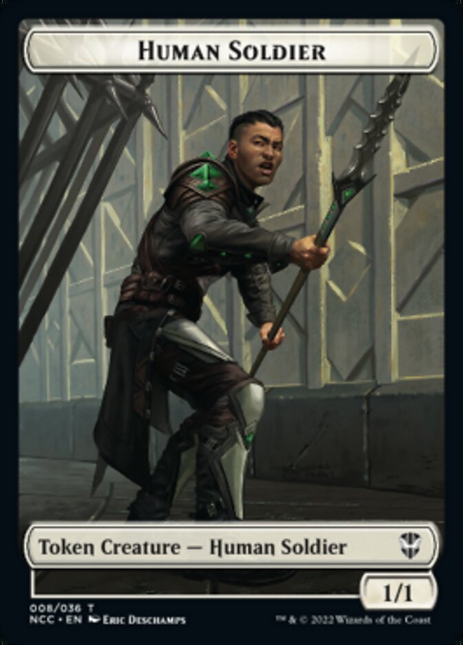 Eldrazi // Human Soldier Double-Sided Token [Streets of New Capenna Commander Tokens] | Good Games Modbury