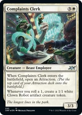 Complaints Clerk Galaxy Foil 293/244 (Unfinity)  - Foil | Good Games Modbury