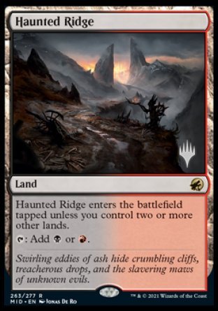 Haunted Ridge (Promo Pack) [Innistrad: Midnight Hunt Promos] | Good Games Modbury