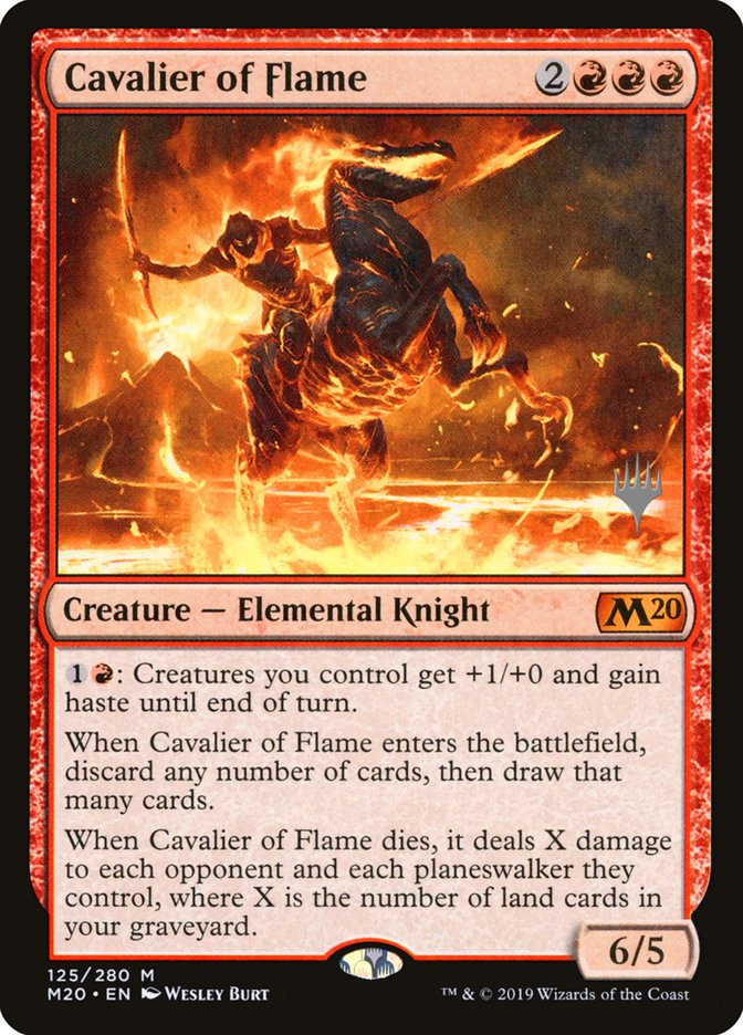 Cavalier of Flame (Promo Pack) [Core Set 2020 Promos] | Good Games Modbury