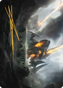 Skitterbeam Battalion Art Card Gold Stamped Signature 21 (Art Series: The Brothers' War)  | Good Games Modbury