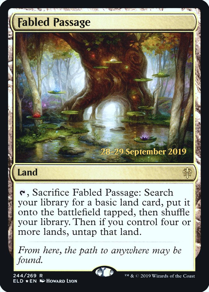 Fabled Passage [Throne of Eldraine Prerelease Promos] | Good Games Modbury