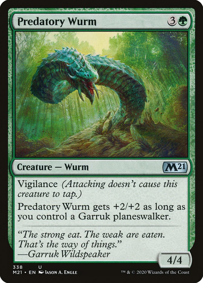 Predatory Wurm [Core Set 2021] | Good Games Modbury