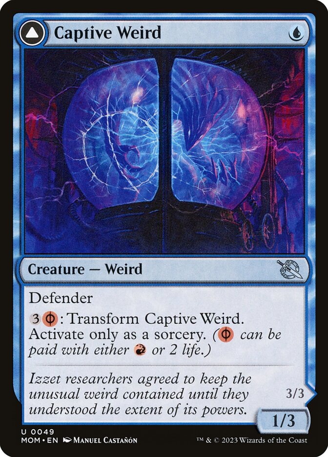 Captive Weird // Compleated Conjurer 49/291 (March of the Machine)  | Good Games Modbury