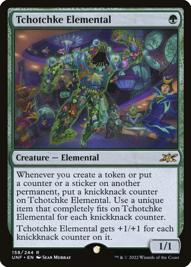 Tchotchke Elemental 158/244 (Unfinity)  - Foil | Good Games Modbury