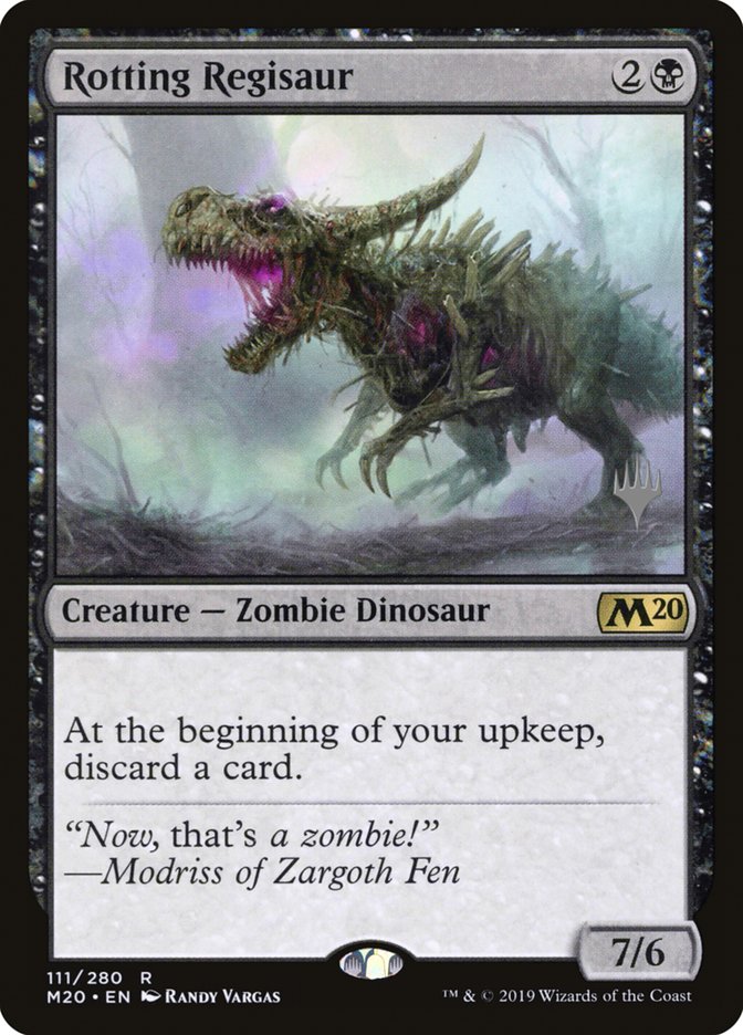 Rotting Regisaur (Promo Pack) [Core Set 2020 Promos] | Good Games Modbury