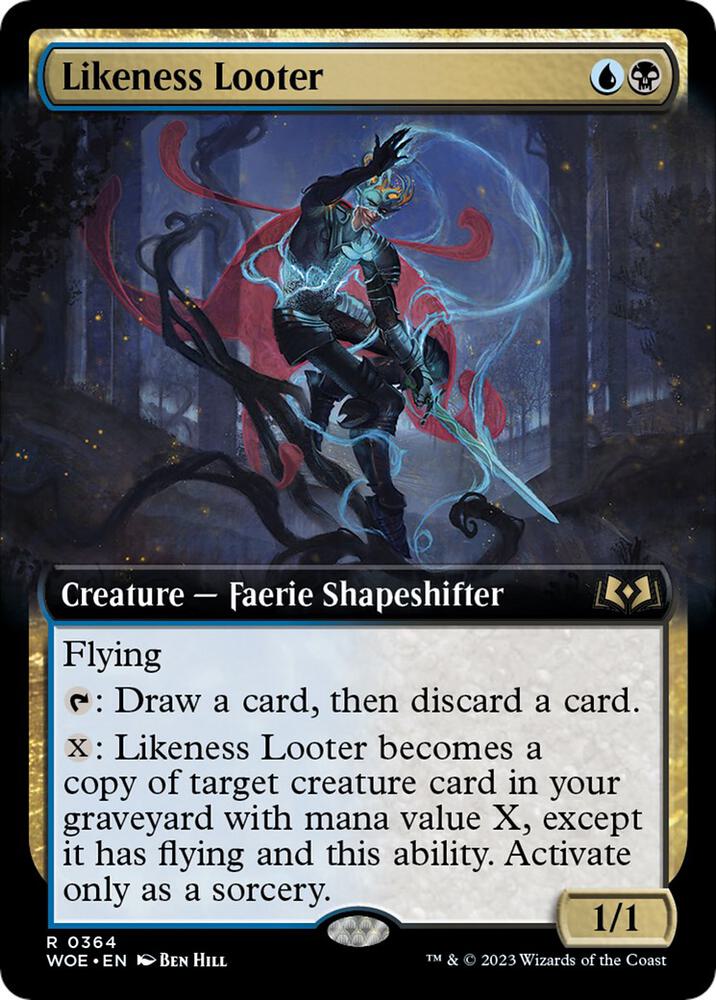 Likeness Looter 364/276 (Wilds of Eldraine)  - Extended Art | Good Games Modbury