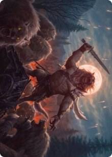 Tovolar the Midnight Scourge Art Card 06 81 6 (Art Series: Innistrad: Midnight Hunt)  | Good Games Modbury
