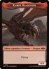 Karox Bladewing // Copy Double-Sided Token [Tarkir: Dragonstorm Commander Tokens] | Good Games Modbury