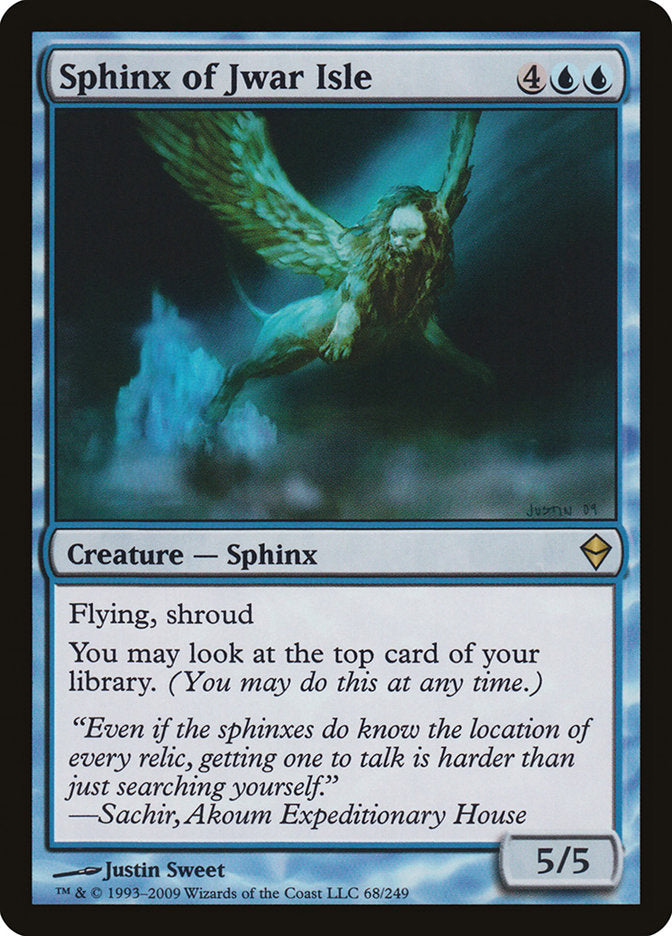 Sphinx of Jwar Isle [Zendikar] | Good Games Modbury