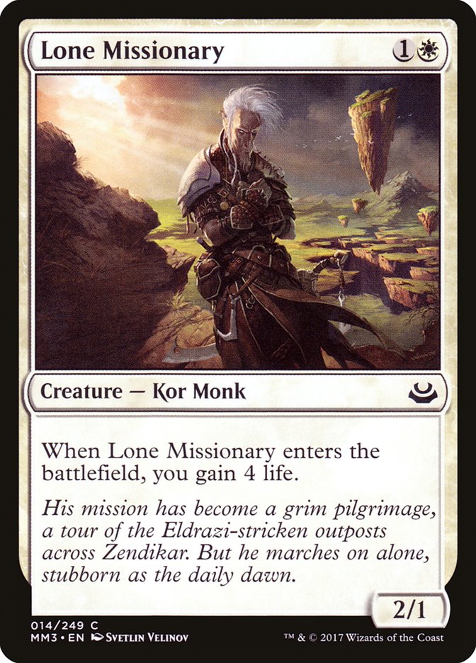 Lone Missionary 14/249 (Modern Masters 2017)  - Foil | Good Games Modbury