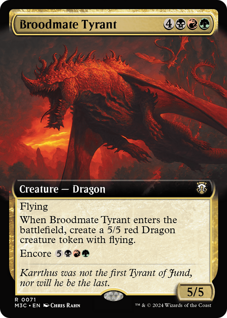 Broodmate Tyrant (Extended Art) [Modern Horizons 3 Commander] | Good Games Modbury