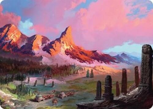 Rugged Highlands Art Card 29 54 29 (Art Series: Tarkir: Dragonstorm)  | Good Games Modbury