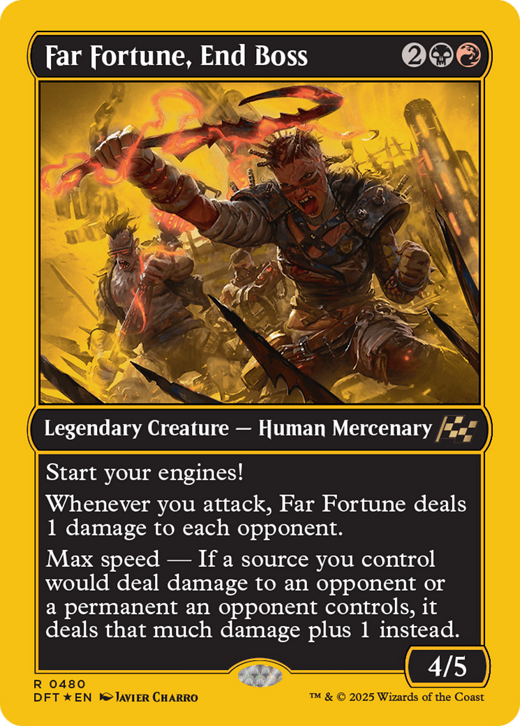Far fortune, End Boss (First-Place Foil) [Aetherdrift] | Good Games Modbury