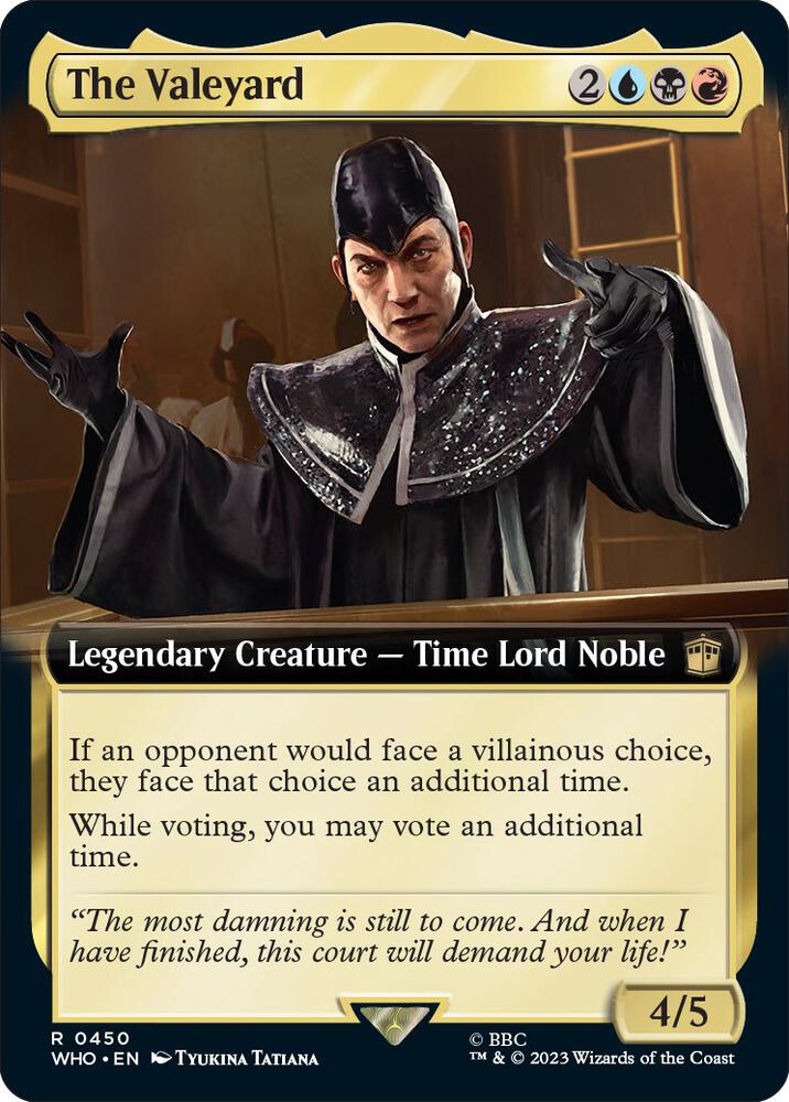 The Valeyard 450/331 (Universes Beyond: Doctor Who)  - Extended Art | Good Games Modbury