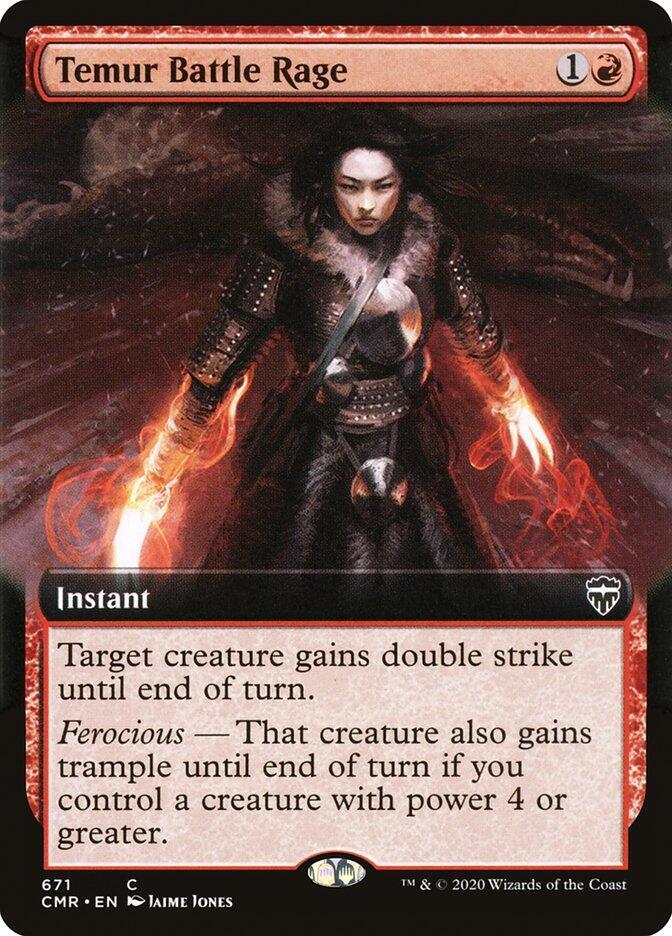 Temur Battle Rage 671/361 (Commander Legends)  - Extended Art | Good Games Modbury
