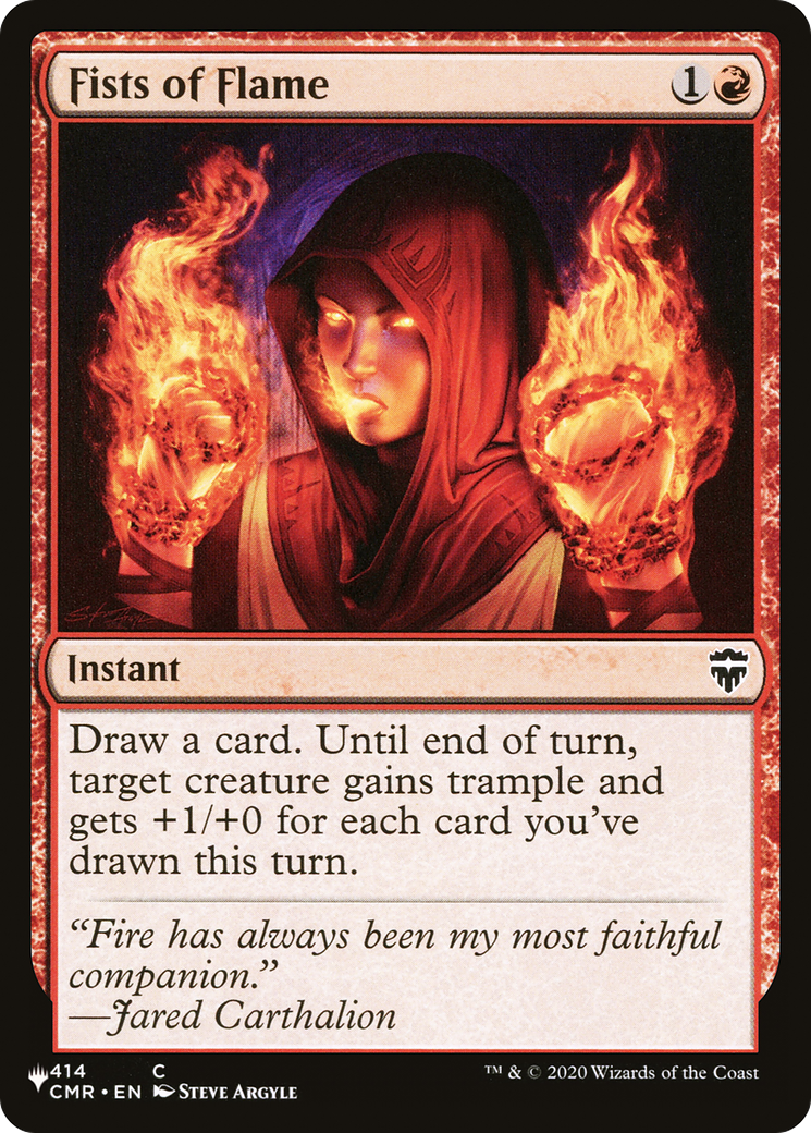 Fists of Flame [The List Reprints] | Good Games Modbury