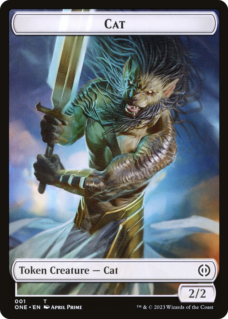 Cat Token [Phyrexia: All Will Be One Tokens] | Good Games Modbury