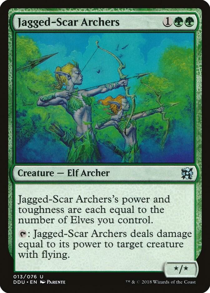 Jagged-Scar Archers 13/76 (Duel Decks: Elves vs. Inventors)  | Good Games Modbury