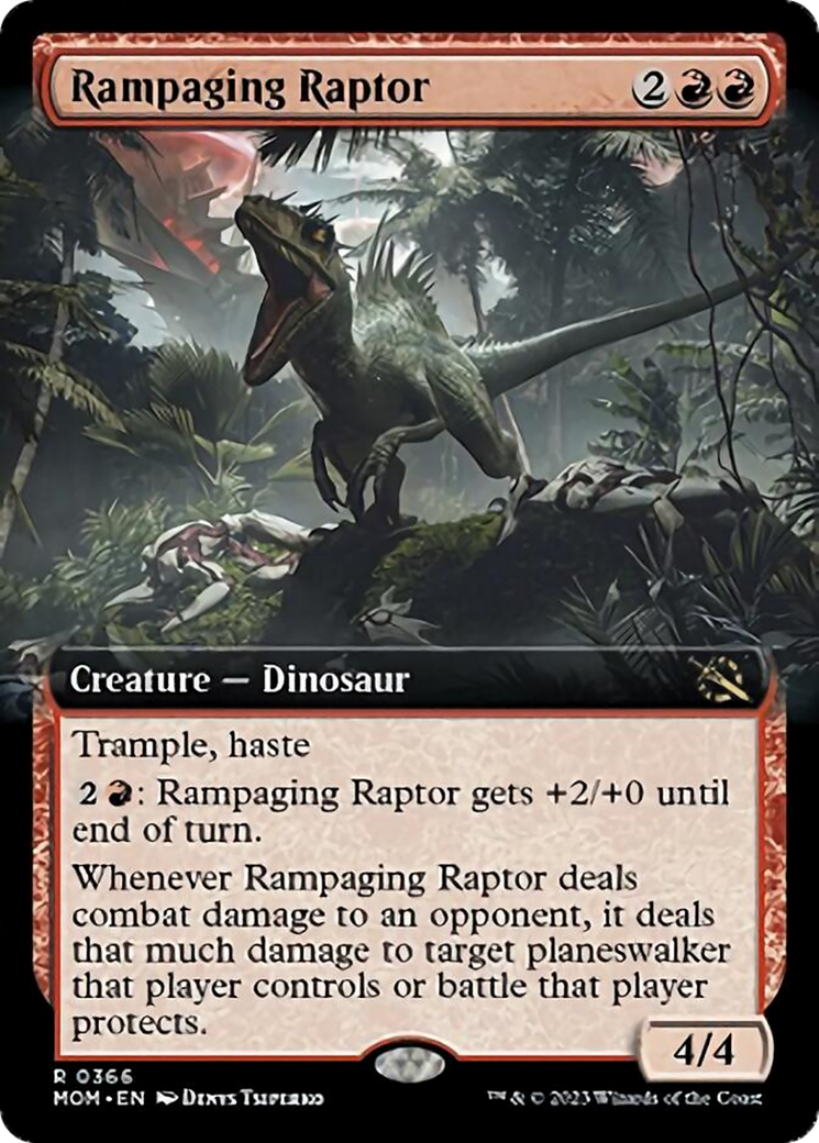 Rampaging Raptor (Extended Art) [March of the Machine] | Good Games Modbury