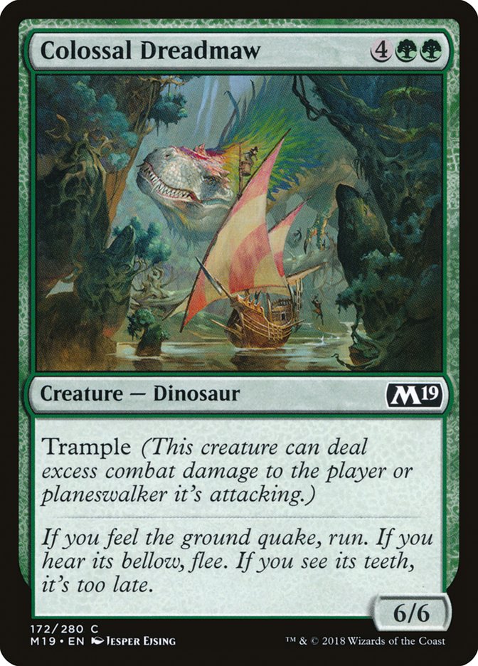 Colossal Dreadmaw [Core Set 2019] | Good Games Modbury