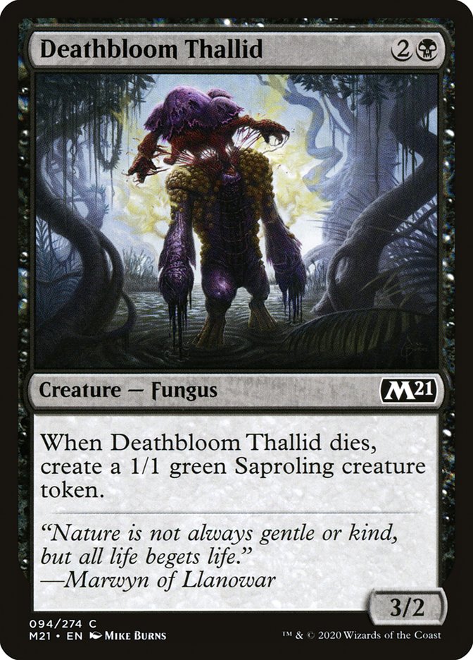 Deathbloom Thallid [Core Set 2021] | Good Games Modbury