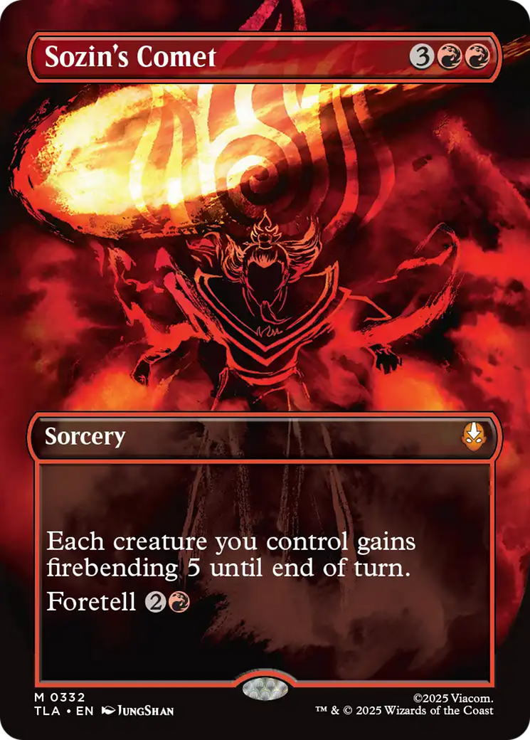 Sozin's Comet (0332) (Borderless) [Avatar: The Last Airbender] | Good Games Modbury