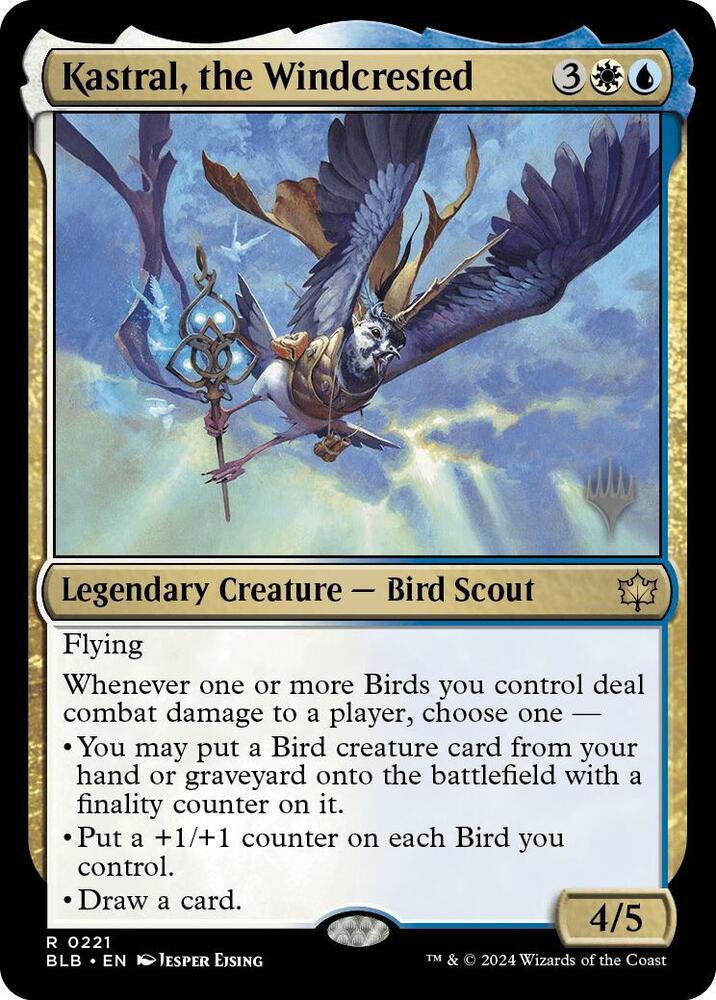 Kastral the Windcrested 221 (Promo Pack: Bloomburrow)  - Foil | Good Games Modbury